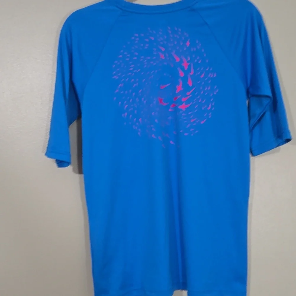 Nike Swim Blue Dri-FIT T-Shirt Size XL